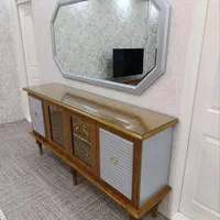 ست آینه کنسول چوبی مدل زمرد|بوفه، ویترین، کنسول|ارومیه, |دیوار