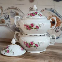 ظروف چینی گل سرخ نو