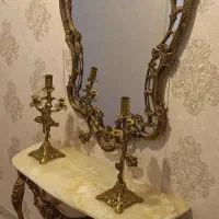 آینه شمعدان برنز