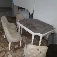 میز ناهارخوری طرح ماربل|میز و صندلی غذاخوری|رشت, نظری|دیوار