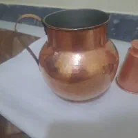 پارچ و لیوان مسی و قندان|ظروف سرو و پذیرایی|فردیس, شهرک شهید حسینی|دیوار