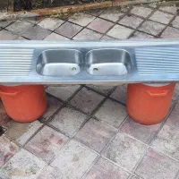 سینک دوقلو دوطرف سینی