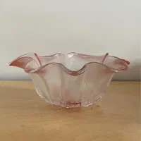 کاسه شیشه‌ای طرح گل