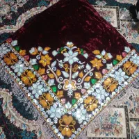 رومیزی قدیمی تمام سوزن دوزی شده کاردست درحدنو