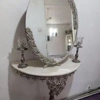 آینهشمدانبرنزطرحسیاهقلم|مبلمان خانگی و میز عسلی|تبریز, |دیوار