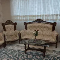 مبل استیل ۹نفره همراه میز و عسلی