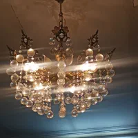 یک جفت لوستر برنجی