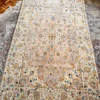 فرش دستباف گل ابریشم کاشان