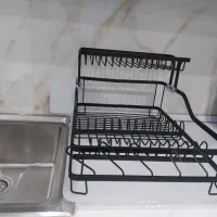 جای ظرفی دوطبقه همراه با جا قاشقی وسینی آب گیر|آبچکان و نظمدهنده ظروف|بندر امام خمینی, |دیوار