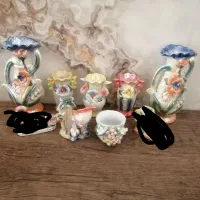 گلدون گلدان گل برجسته مجسمه دیوار کوب قهوه خوری