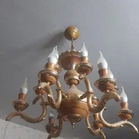 دو عدد لوستر آب طلا کار شده