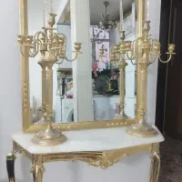 آیینه شمعدان برنجی