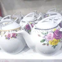 قوری چینی گل محکم نو نو