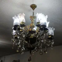 2 لوستر برنز و 1 لوستر کوچک اصل برنز کاملا سالم