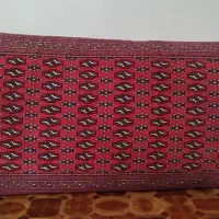 یک جفت پشتی ترکمن قرمز لاکی