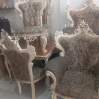 مبل سلطنطی با میز ناهار خوری خیلی تر تمیز|مبلمان خانگی و میز عسلی|خاوران, |دیوار