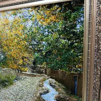 تابلوفرش چله ابریشم سایز بزرگ کوچه باغ/نقد و اقساط|تابلو فرش|تهران, لویزان|دیوار