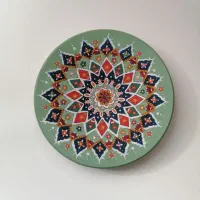 بشقاب دیوار کوب سفالی|تابلو، نقاشی، عکس|کرمان, |دیوار