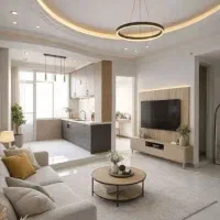 ۳۵ متر ۱ خواب  نقلی آسانسور انباری بالکن