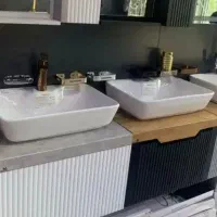 تولید روشویی کابینتی و آینه باکس pvc