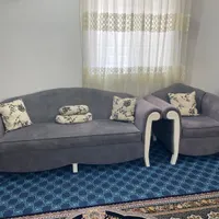 مبل هفت نفره کارکرده با چوب نراد