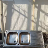 سینک دوقلو روکار120 ×50