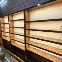 دکور و قفسه های چوبی/نورپردازی شده