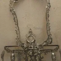 اینه کنسول و ساعت برنز