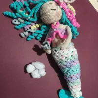 پری دریایی دست بافت
