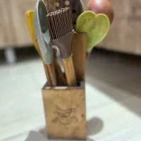 ست کفگیر ملاقه چوبی۱۰تیکه