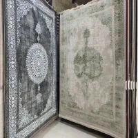 فرش ابی طلایی محتشم کد۴۳۲۰۰۸ ابروبادی|فرش|شیراز, لاله|دیوار