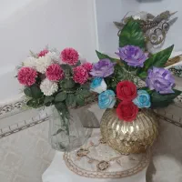 دو عدد گلدان گل|گل مصنوعی|بروجرد, |دیوار