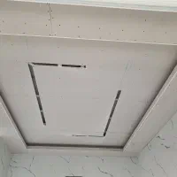 اجرای کناف کلیک۶۰×۶۰ pvc دیوار جداکننده انواع دکور