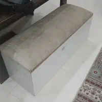 صندلی انتظار تمام ملامینه بهمراه تشک رویی کاملا نو