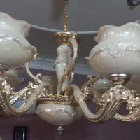 یک جفت لوستر کریستال|لوستر و چراغ آویز|ورامین, ورامین|دیوار