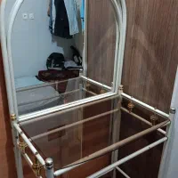 میز آرایش فلزی بزرگ سفید