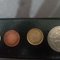 ۴ عدد سکه  قدیمی ایرانی و امریکایی