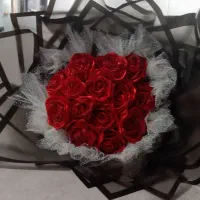 دسته گل بزرگ رز جاودان شاین دار