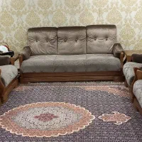 مبل راحتی تمام چوب|مبلمان خانگی و میز عسلی|چمستان, |دیوار