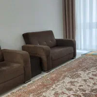 مبل کار کرده پارچه ای به رنگ قهوه ای|مبلمان خانگی و میز عسلی|بابل, |دیوار