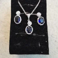 نیم ست نقره گردن بند بولگاری