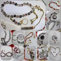 تسبیح رزینی با مو خون وعکس یار  خاک تربت یا مزار
