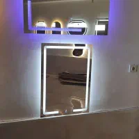 طراحی و تولید انواع اینه های بک لایت|آینه|کرمانشاه, |دیوار