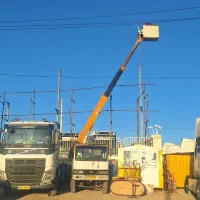 جرثقیل بالابر نفربر لجور کابین دار سبد دار پاکت