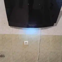 کابینت فلزی بهمراه سینک دو لگنه و هود