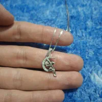 گردنبند طرح فرشته نقره خارجی