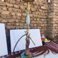 قلیان برنجی قدیمی معاوظه با کبوتر|صنایع دستی و سایر لوازم تزئینی|چهاردانگه (تهران), |دیوار