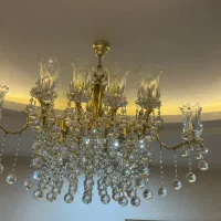 ۳ عدد لوسترکریستال ۱۶ شاخه و۱ عدد لاینر|لوستر و چراغ آویز|تهران, هروی|دیوار