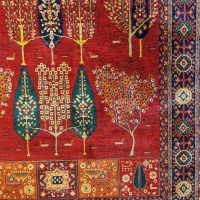 فرش ۷۰۰ شانه درخت زندگی سبز، ۱۰ میل ضخامت|فرش|تهران, نعمت‌آباد|دیوار