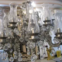 لوستر برنز 16 شعله نو...|لوستر و چراغ آویز|کرمان, |دیوار